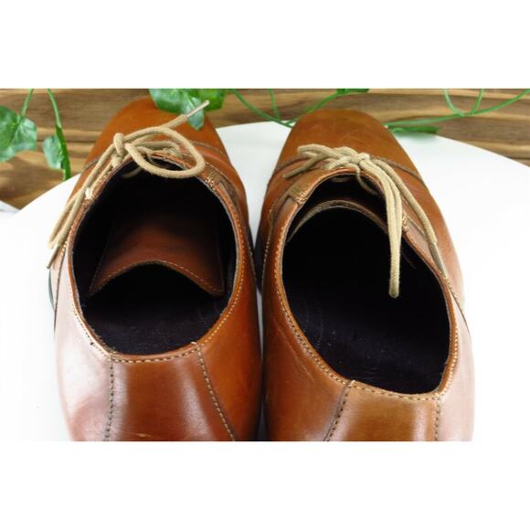 Cole Haan Shoes Sz‎ 8 M Brown Derby Oxfords Leather Men - Picture 6 of 8